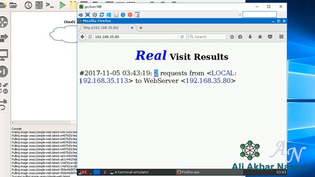 Using Docker Container as Web Server in GNS3 смотреть онлайн