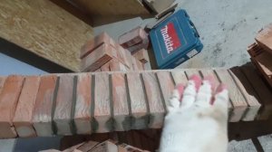 Каминная топка в кирпичной облицовке - Видео №2