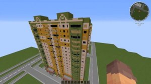 Советский город в Minecraft \2/ Томская семнадцатиэтажка