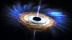 (NASA) Чёрная дыра поглощает в себя звезду .