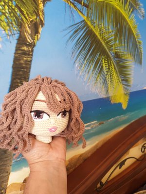 Вышиваем глаз кукле