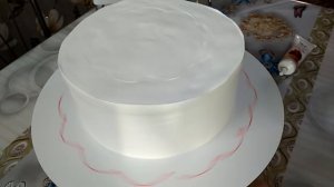 Тортик с лилиями!#украшение и цветы из БЗК