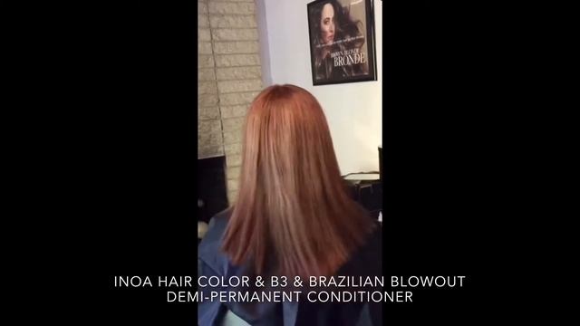INOA HAIR COLOR & B3 & BRAZILIAN BLOWOUT DEMI-PERMANENT CONDITIONER at @AntonioASalonForHair смотреть онлайн