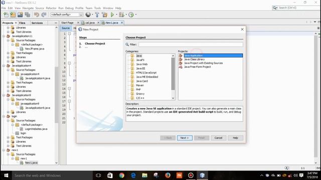 Different methods for new project in Java Netbeans смотреть онлайн