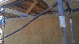 Утепление дома минеральными плитами ROCKWOOL. Декоративная штукатурка Короед.