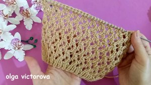 284 АЖУРНЫЙ УЗОР СПИЦАМИ вязание Узоры спицами Knitting patterns