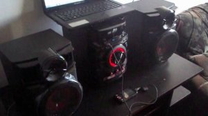 LG cm4320 Mini System 160w rms Prueba de sonido Andromeda -Tema de Juanmanuelijo