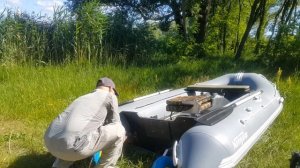 Установка транцевых колес Технопарус