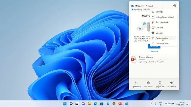 Pause OneDrive Synchronization Windows 11 смотреть онлайн
