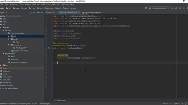 Spring boot & Angular Simple Application : Spring boot REST Endpoint смотреть онлайн