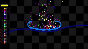 Flexible Roller Coaster - Proliferation Survival Marble Race in Algodoo