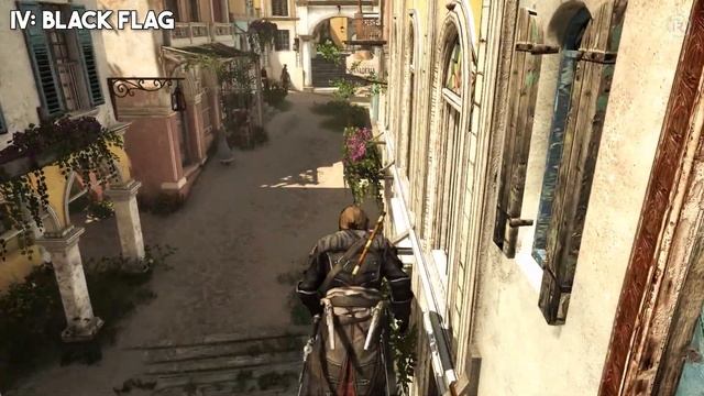 Assassins Creed Mirage vs AC IV Black Flag - Parkour Gameplay Comparison