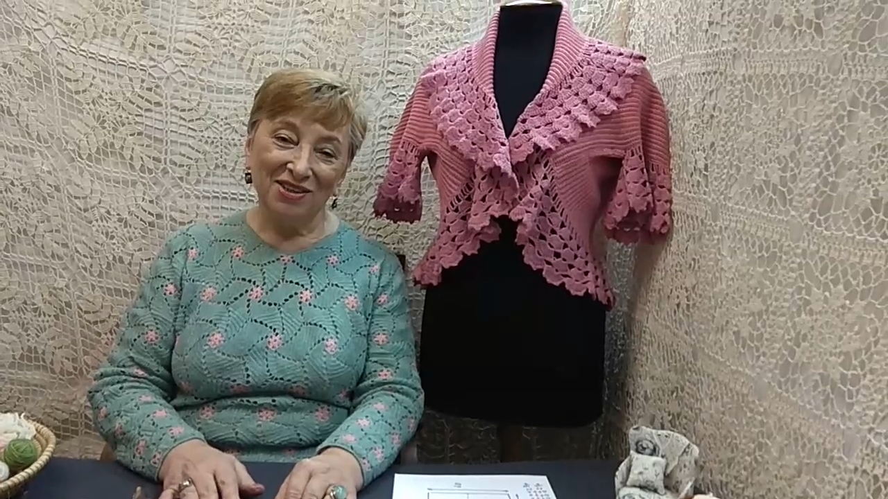 Болеро "Романс". Мастер-класс по вязанию крючком от О. С. Литвиной.