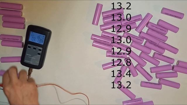 Слепой тест внутреннего сопротивление li-ion 18650 TCR18650 Tesson смотреть онлайн