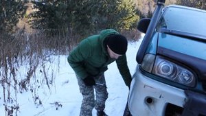 В ЗИМНЕМ ЛЕСУ ТЕСТИМ КИТАЙСКУЮ ЛЕБЕДКУ Electric Winch На Делике off road