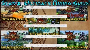 Monster Hunter Generations Star 2 Ultimate Mining Guide (How To Get Bealite Ore, Disc Stones)