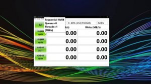 Measuring drive speed with CrystalDiskMark