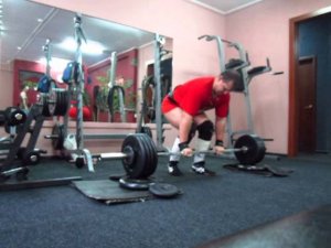 становая тяга 145 кг на 5 раз