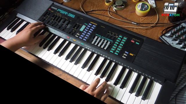 Playing Yamaha Keybord PSR-36 смотреть онлайн