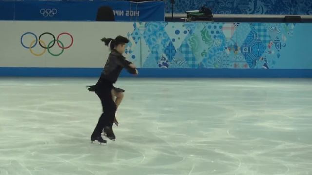 Maia Shibutani & Alex Shibutani FD practice FD Sochi 2014 Winter Olympics (Olympic Games)