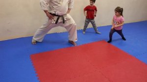 Карате. Стойка Дзенкуцу дачи (dzenkutsu dachi). Видеоурок