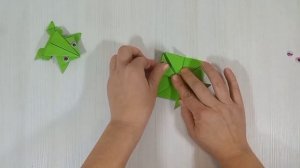 Origami Jumping frog| Оригами из бумаги лягушка