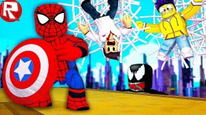 РОБЛОКС ЧЕЛОВЕК ПАУК СПАСАЕТ ГОРОД ОТ ВЕНОМА В ROBLOX СИМУЛЯТОР ВИДЕО ВЕСЕЛАЯ ИГРА ДЛЯ ДЕТЕЙ