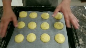 Пирожное Буше. Бисквитное печенье с кремом.