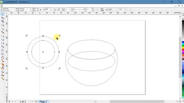 How to create cup in coreldraw | Clipart design in coreldraw | Artistic media tool in coreldraw