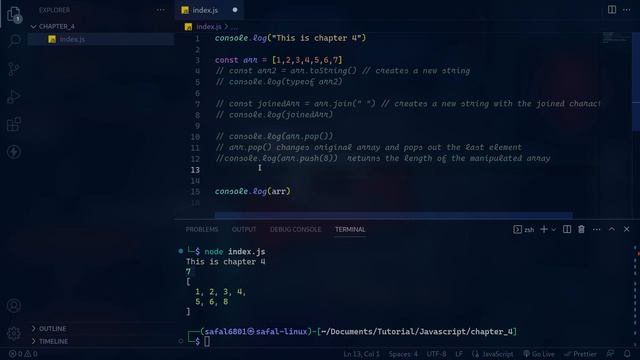 JavaScript for Beginners #5: Array, Important Methods of Arrays in JavaScript | Code Enthusiastic