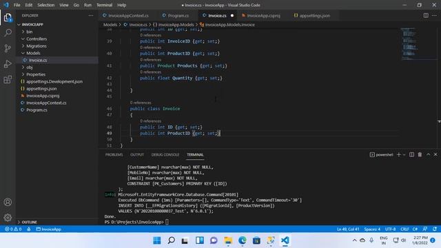 Database Connection and Model Creation in ASP.NET Core WebAPI Project on Visual Studio Code (Part 2