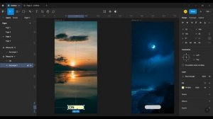 Creating a Dynamic Day and Night Transition  || FIGMA || EASY AND SIMPLE