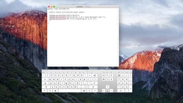 Java Hello World Tutorial on Mac смотреть онлайн