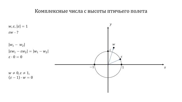 Комплексные числа, движения и неподвижные точки. Взгляд с высоты птичьего полета смотреть онлайн