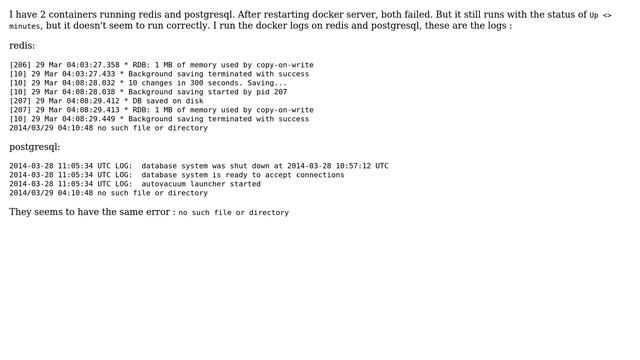 DevOps & SysAdmins: Container failed after restarting docker смотреть онлайн