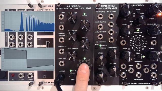 Episode 44: Supercritical Synthesizers 16 Voice Demon Core Oscillator and Demon Core Expander смотреть онлайн