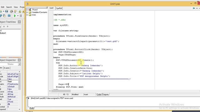 How to create PDF file with Delphi using SynPDF смотреть онлайн