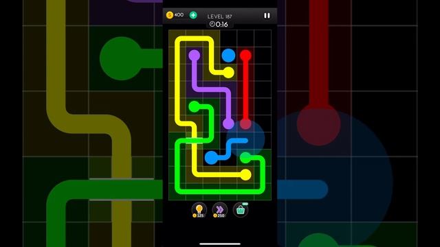 Dot knot - Line & colour puzzle Level 187