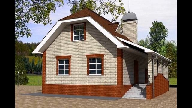 Проекты двухэтажных домов с мансардой смотреть онлайн