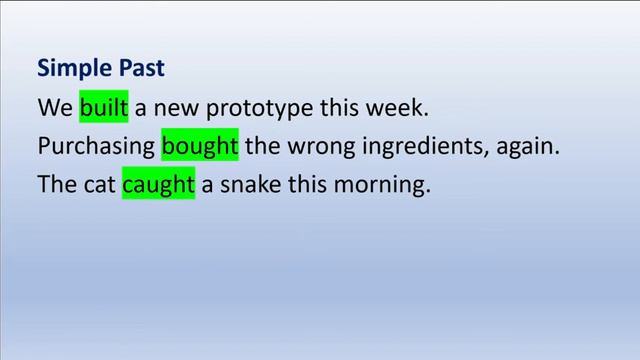 Verb Forms 'Build' to 'Come' смотреть онлайн