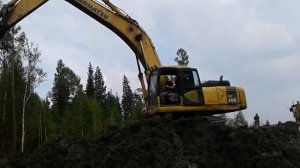 Копаем котлован под кнс.