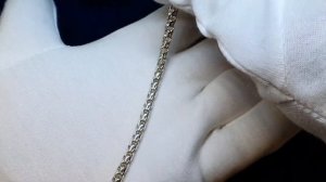 Плетение № 18  Круглый Бисмарк. Виды плетения золотых браслетов и цепочек.