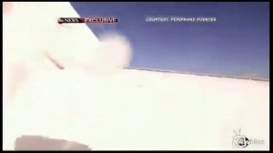 Самолёт упал в океан (видео пасажира)