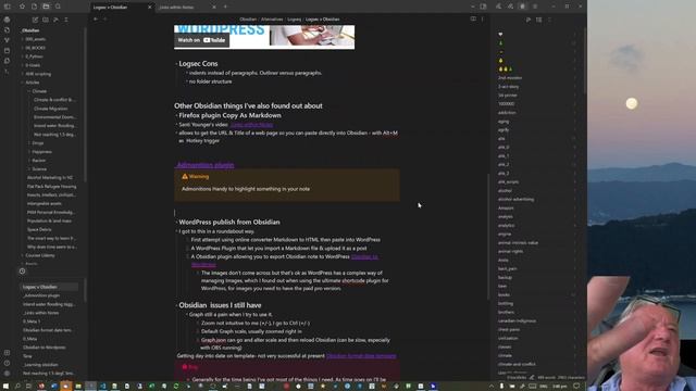 Update on Free Knowledgebase Obsidian , how I use it