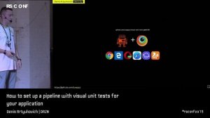 Denis Artyuhovich | How to set up a pipeline with visual unit tests for your app | RSCONF 2019