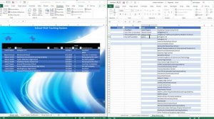 School visit tracking system using Microsoft Excel