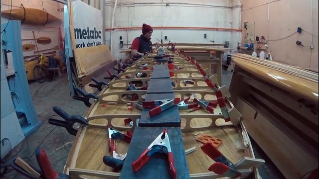 Сборка деревянной SUP доски Mitrich. Как построить САПборд из натурального дерева второй этап сборк смотреть онлайн