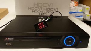 Фактическое энергопотребление HDCVI видеорегистратора Dahua HCVR5116H-V2 без жесткого диска