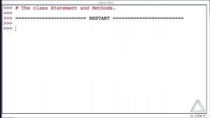 Unit 07 Video 3: The class Statement & Methods