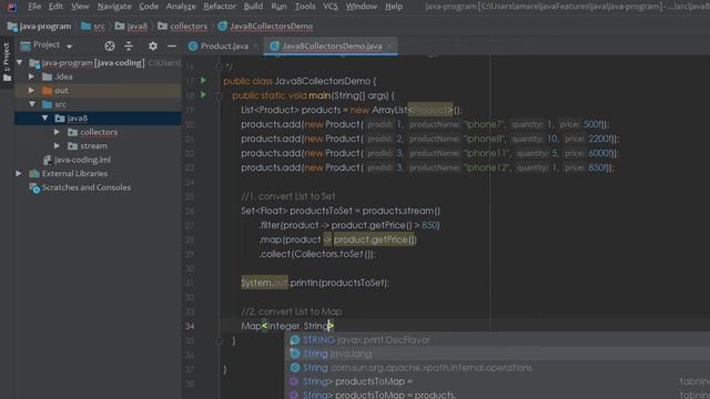 Java-8 | New Feature | Collectors class operations Example - Part 3 смотреть онлайн